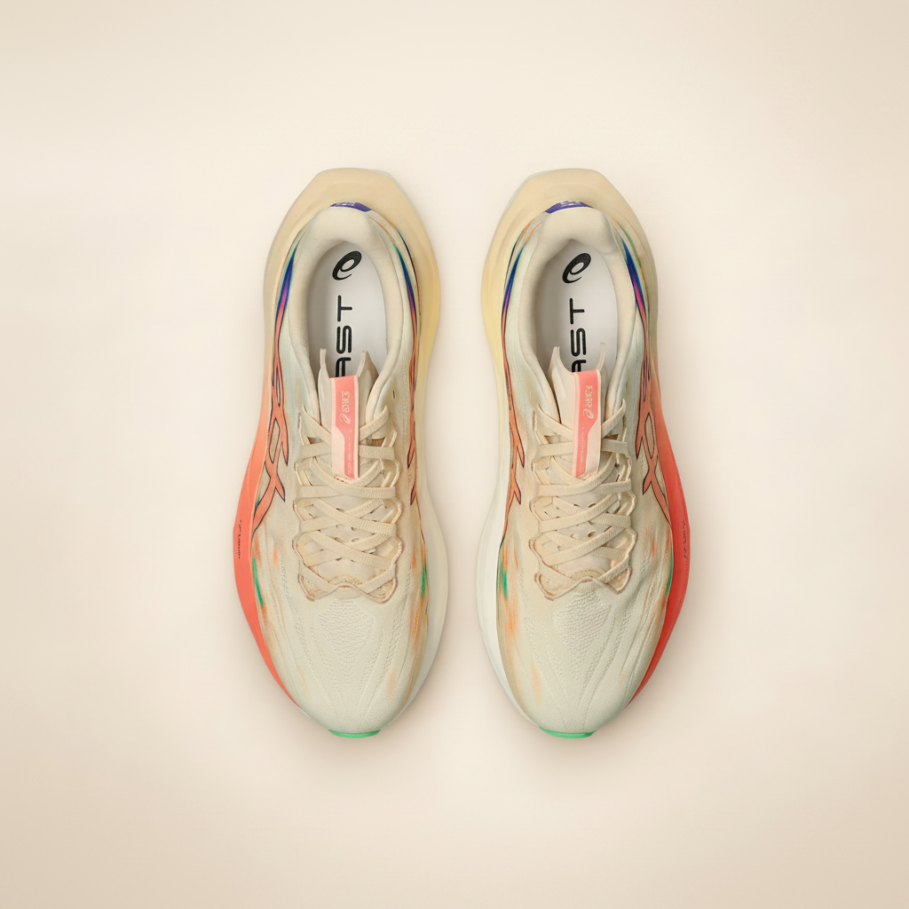 ASICS Superblast 3 Cream/Coral – top view