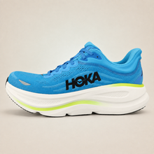 Men’s Blue HOKA Bondi 9 — outer side view
