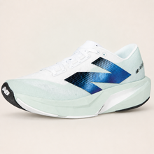 New Balance FuelCell Rebel v4 White and mint — front view