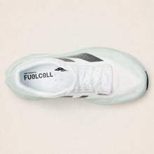 New Balance FuelCell Rebel v4 White and mint — top view