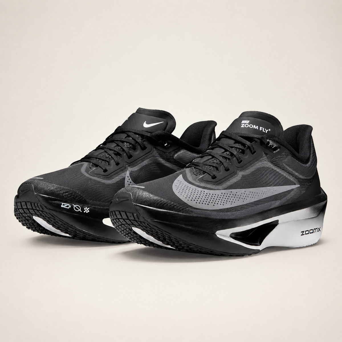 Nike Zoom Fly 6 Black — pair studio view
