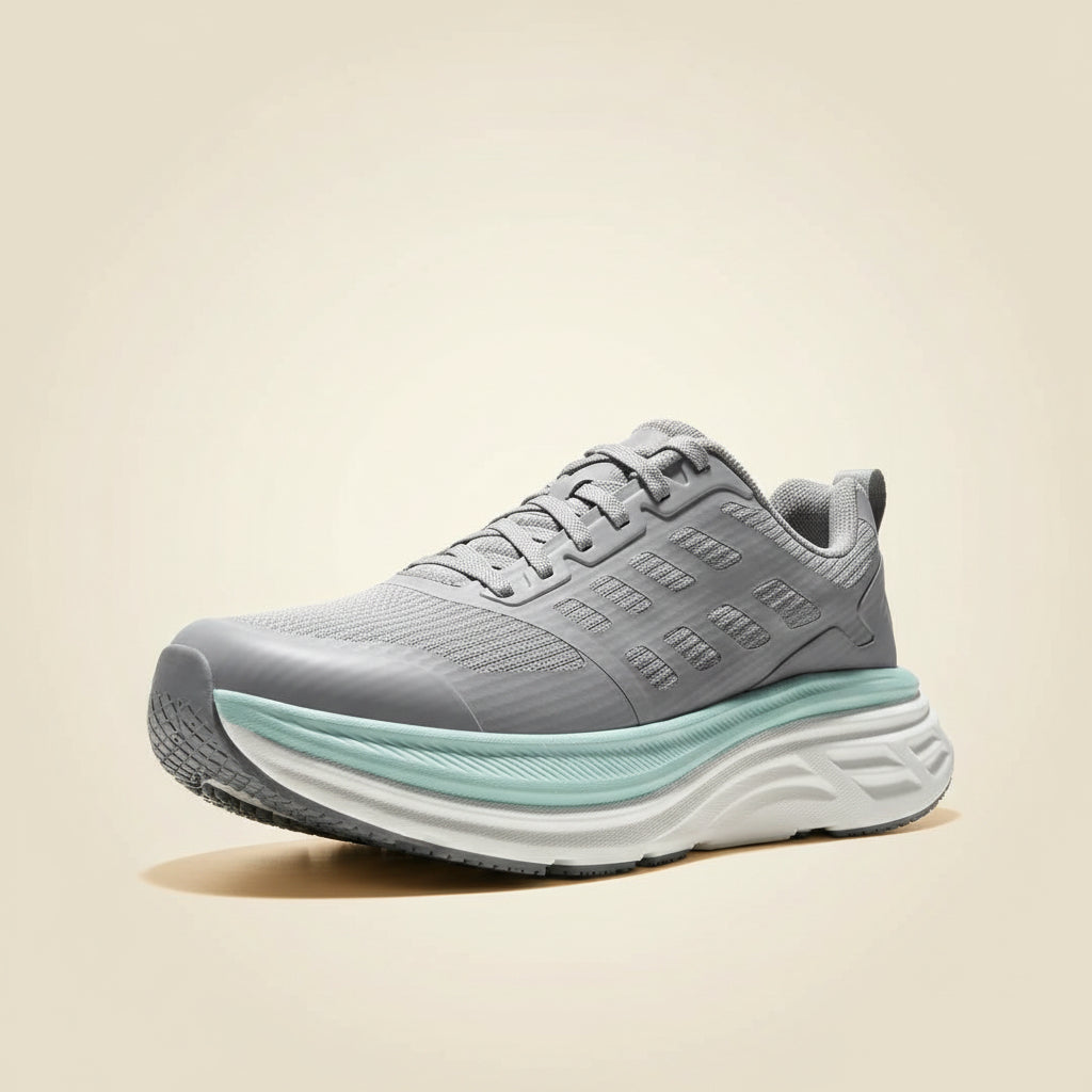NORTIV 8 Women’s Shoes in Grey — angled front view