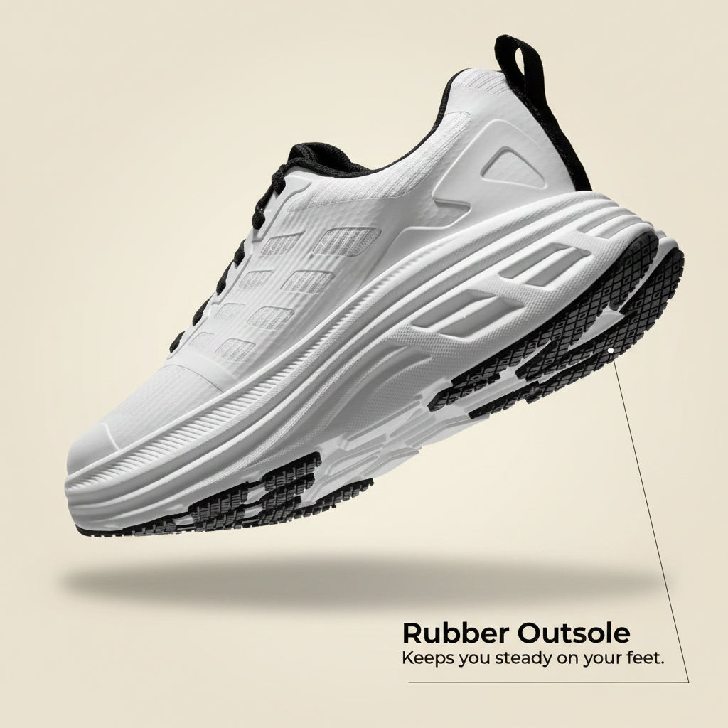 NORTIV 8 Women’s Shoes in White — rubber outsole detail