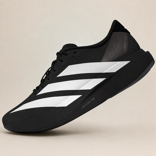 Adidas Adizero EVO SL Black — tilted studio view