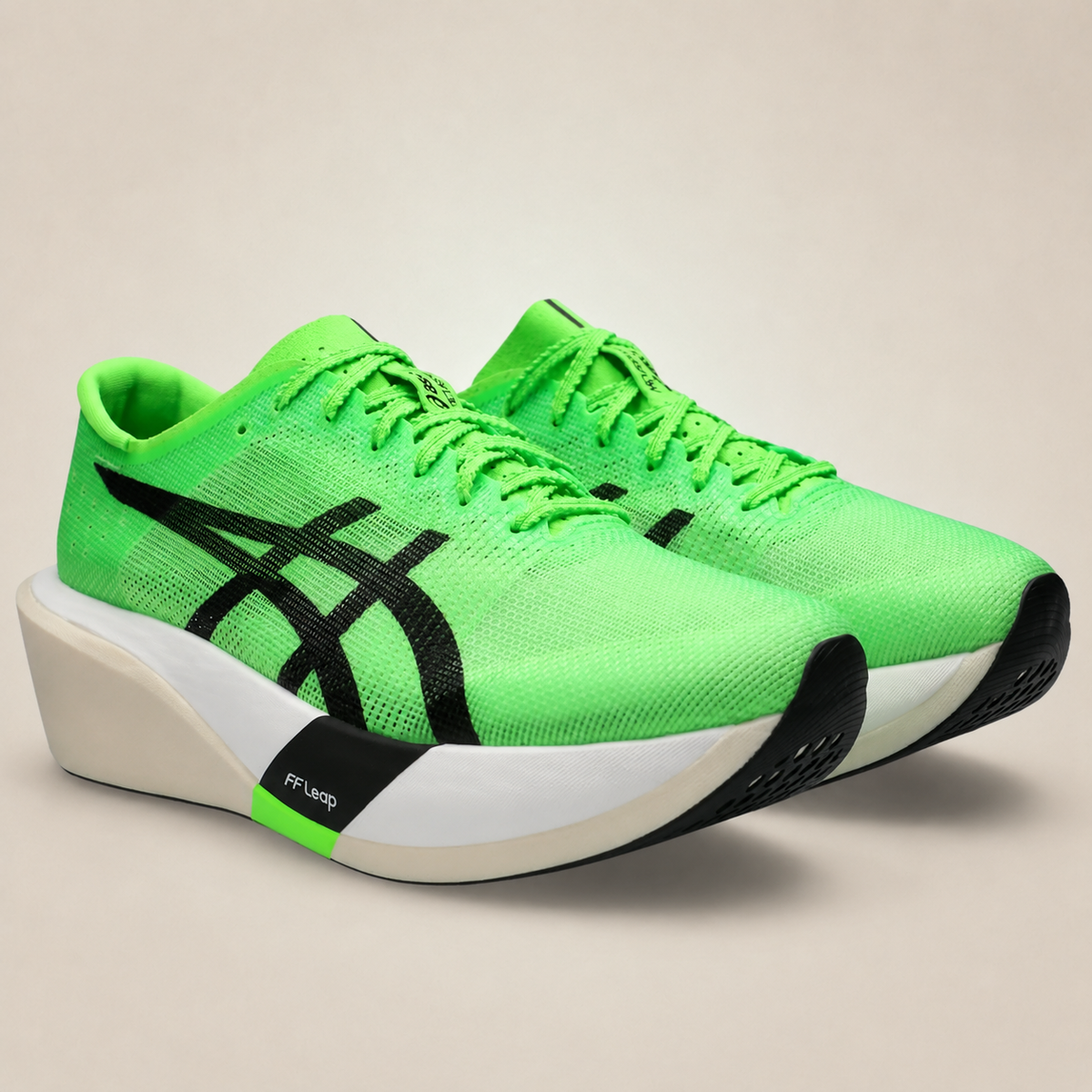 ASICS Metaspeed Edge Tokyo Green Gecko — front-pair studio view