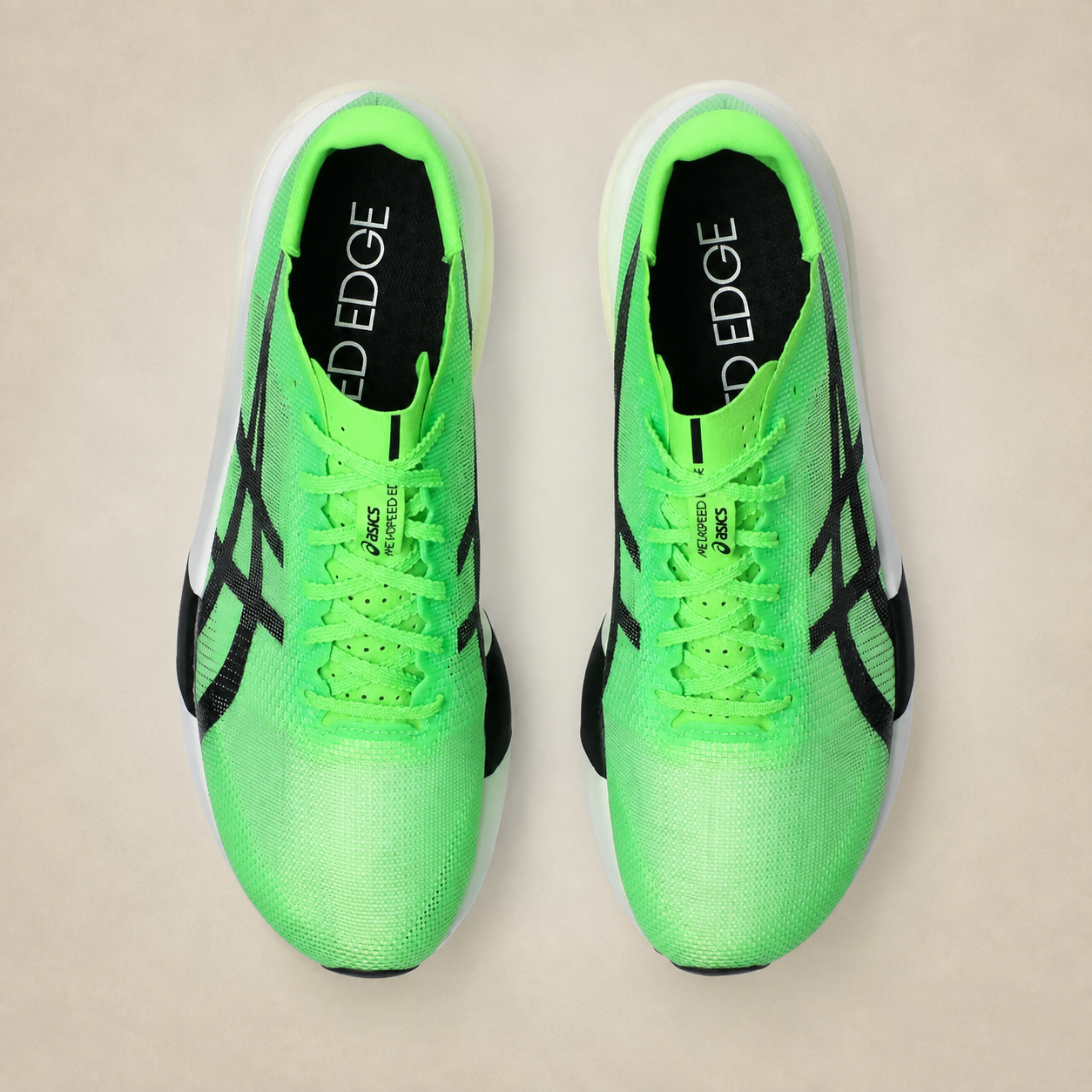 ASICS Metaspeed Edge Tokyo Green Gecko — top studio view