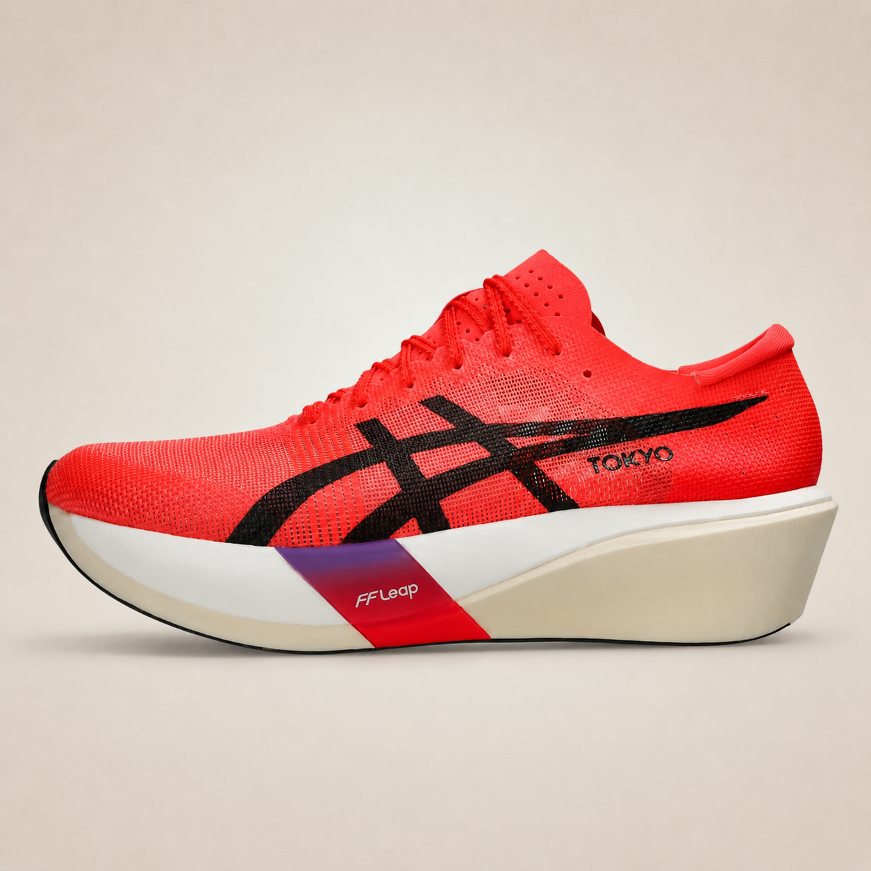 ASICS Metaspeed Edge Tokyo Red — side studio view