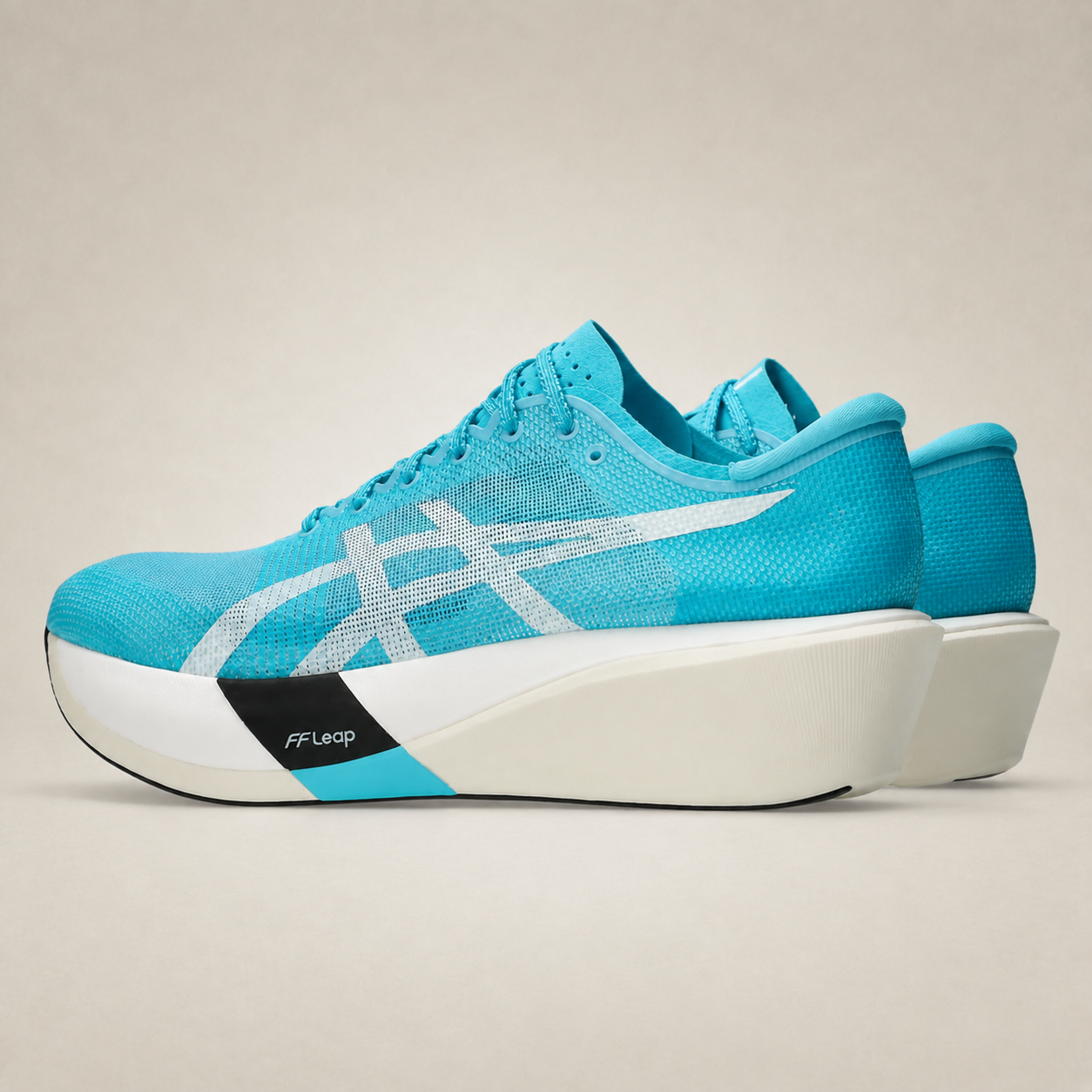 ASICS Metaspeed Edge Tokyo Turquoise — rear-pair studio view