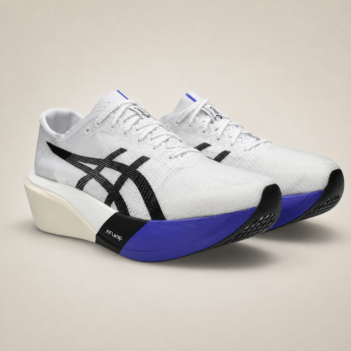ASICS Metaspeed Edge Tokyo White — front-pair studio view