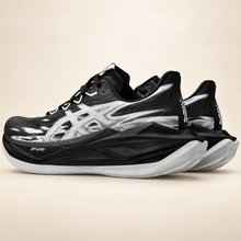 ASICS Superblast 3 Black/Silver — rear angled pair studio view